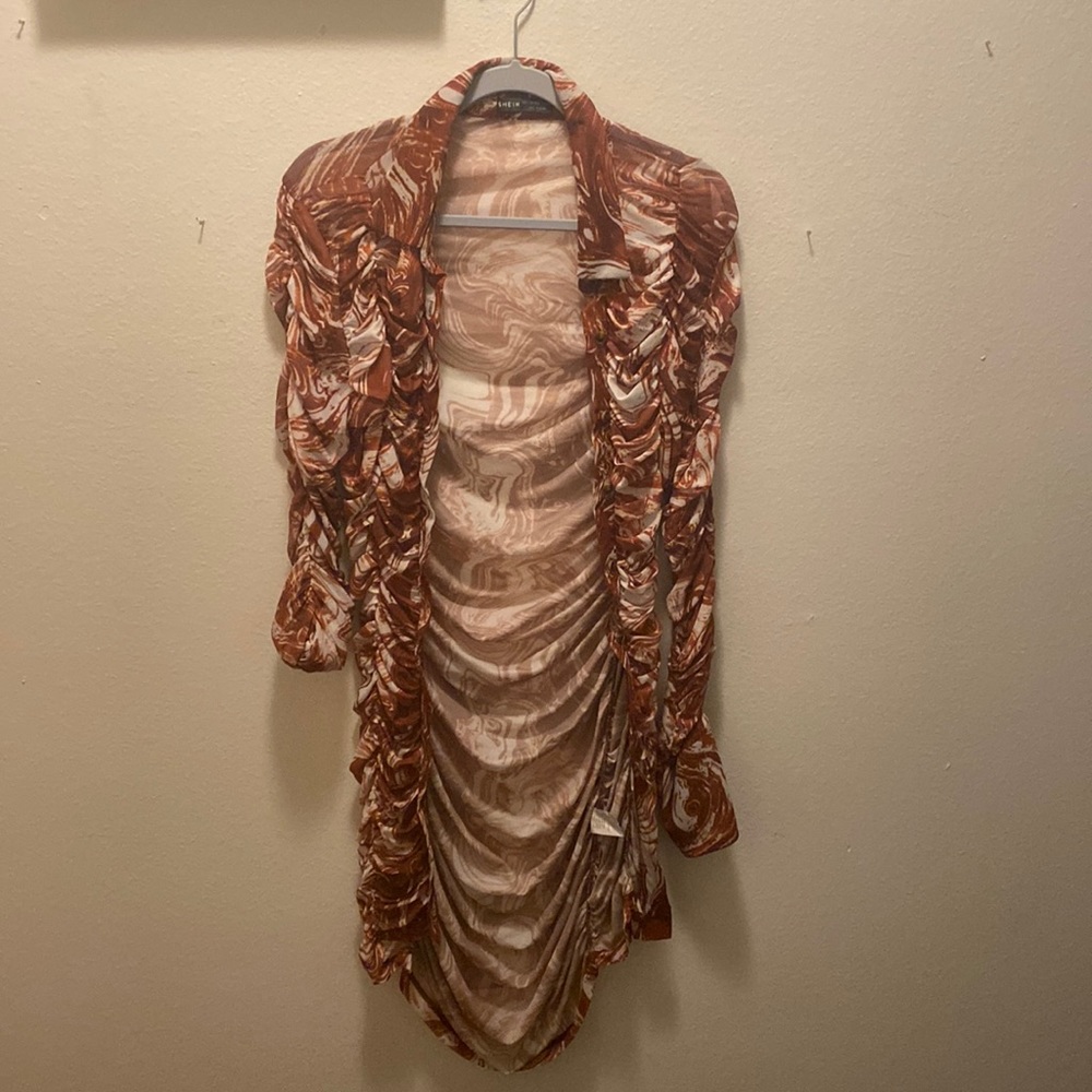 Sheer material dress